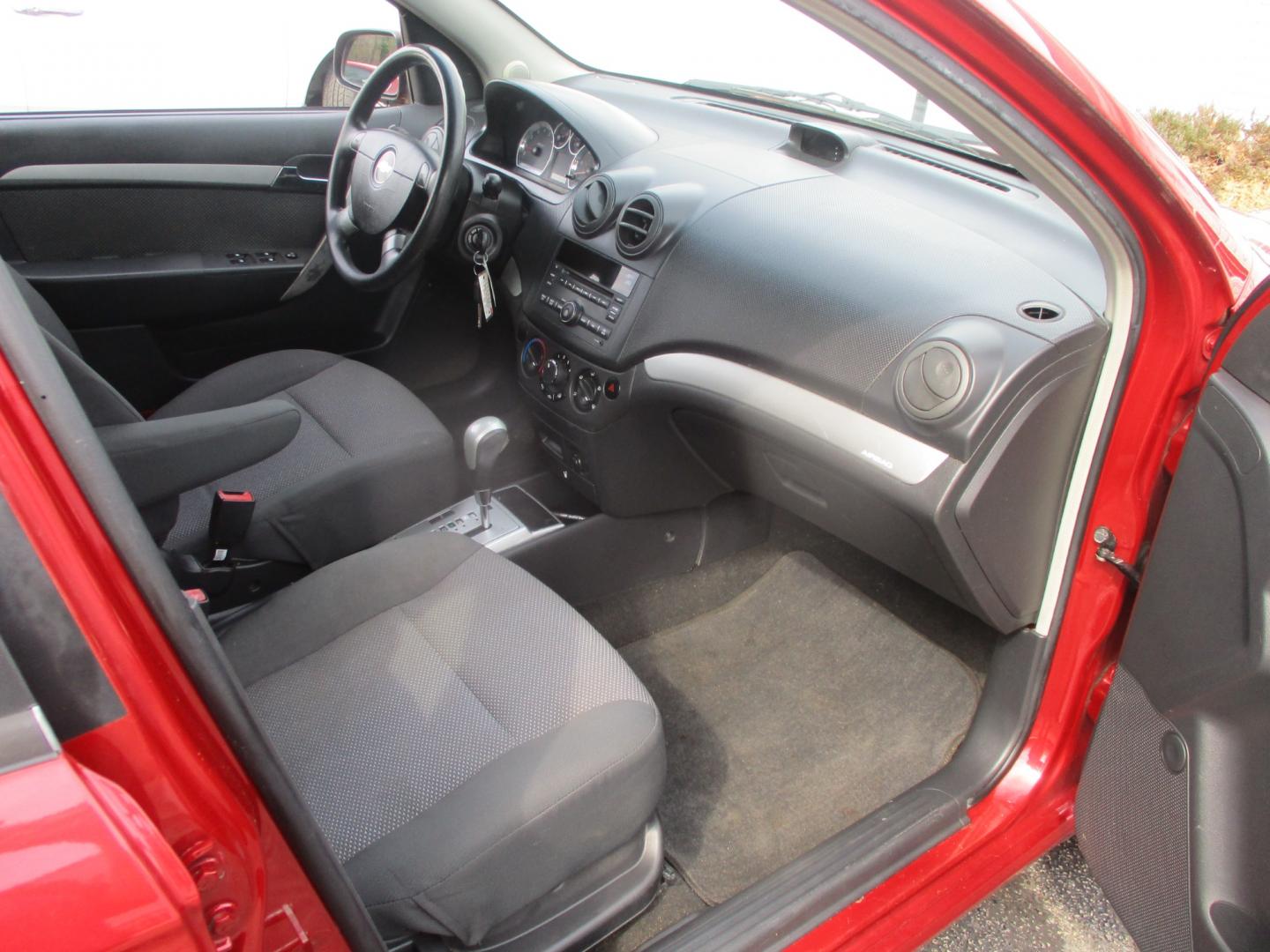 2011 RED Chevrolet Aveo (KL1TD5DE6BB) with an 1.6L L4 DOHC 16V engine, AUTOMATIC transmission, located at 540a Delsea Drive, Sewell, NJ, 08080, (856) 589-6888, 39.752560, -75.111206 - Photo#25